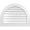 Ekena Millwork Round Top Surface Mount PVC Gable Vent: Non-Functional, w/ 3-1/2"W x 1"P Standard Frame, 34"W x 26"H GVPRT34X2601SN - alternate 1